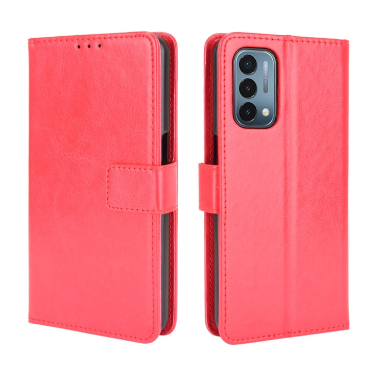 For OnePlus Nord N200 5G Crazy Horse Texture Horizontal Flip Leather Case with Holder & Card Slots & Lanyard