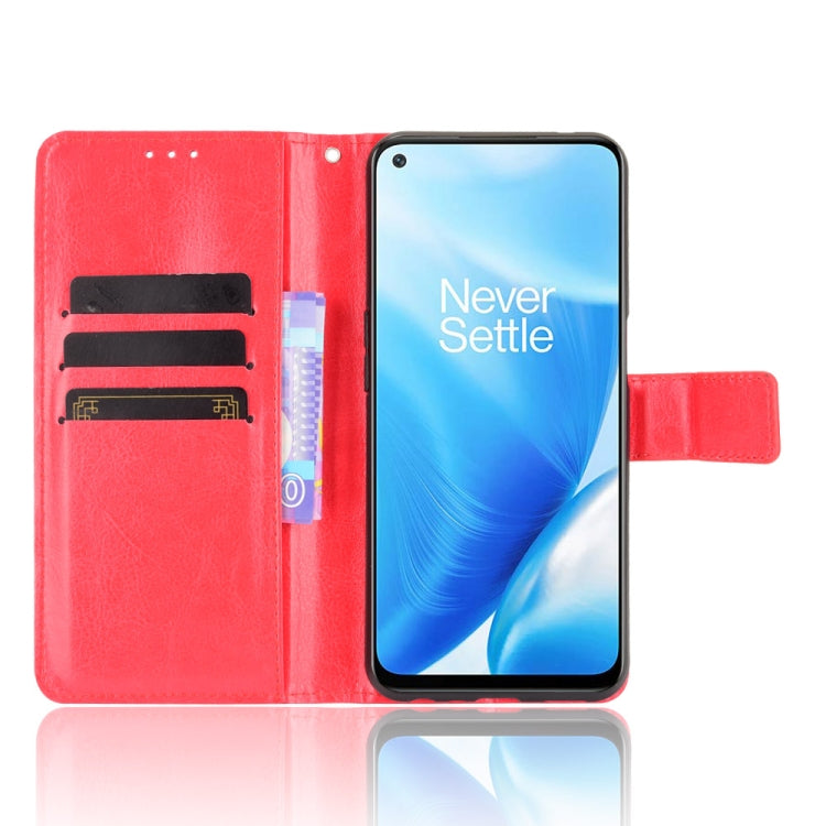 For OnePlus Nord N200 5G Crazy Horse Texture Horizontal Flip Leather Case with Holder & Card Slots & Lanyard