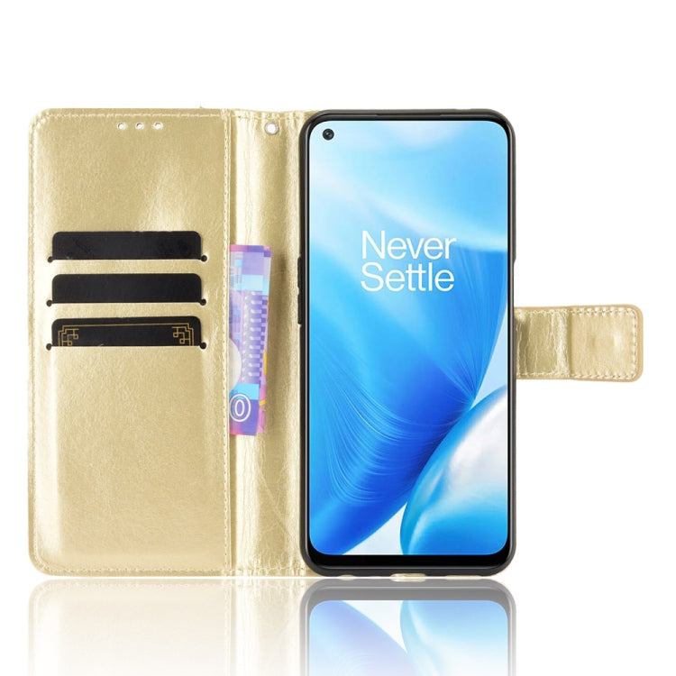 For OnePlus Nord N200 5G Crazy Horse Texture Horizontal Flip Leather Case with Holder & Card Slots & Lanyard