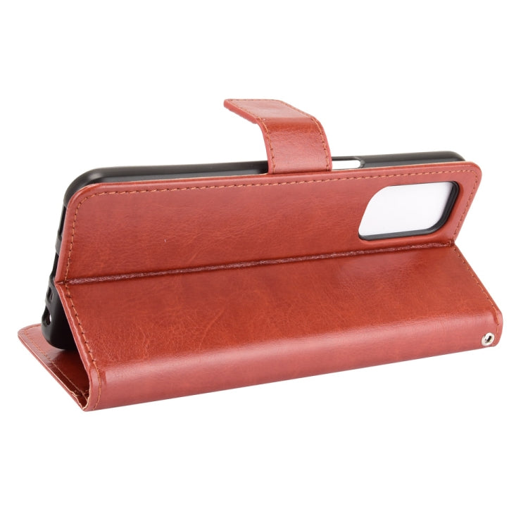 For OnePlus Nord N200 5G Crazy Horse Texture Horizontal Flip Leather Case with Holder & Card Slots & Lanyard