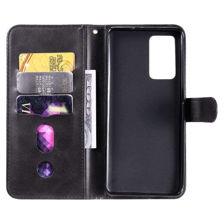 For OPPO Reno6 5G Fashion Calf Texture Zipper Horizontal Flip Leather Case with Holder & Card Slots & Wallet