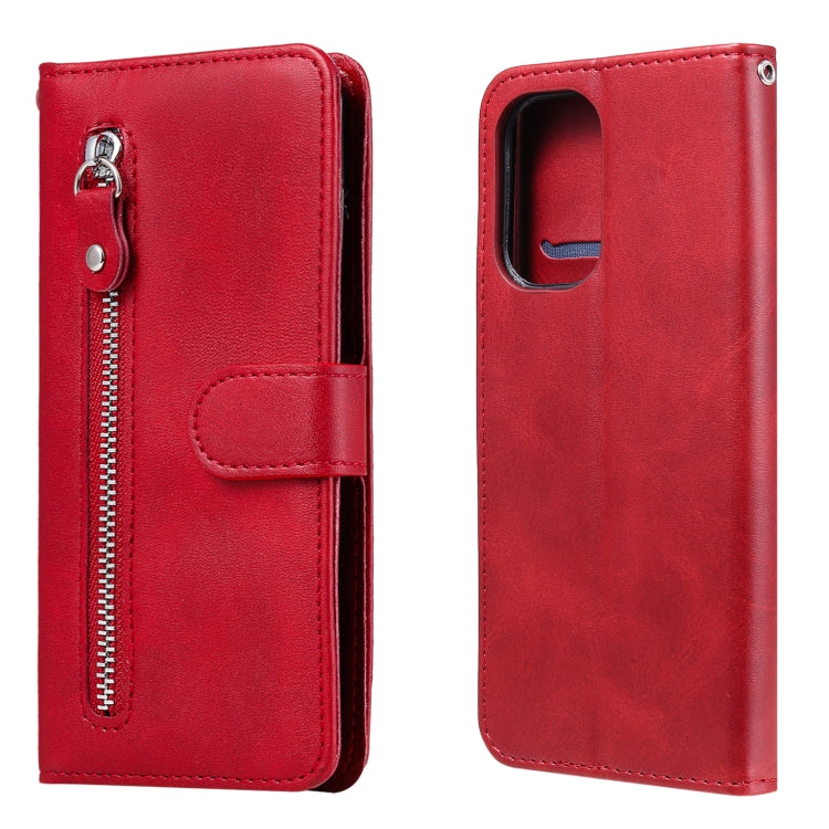 For Xiaomi Redmi K40 Fashion Calf Texture Zipper Horizontal Flip Leather Case with Holder & Card Slots & Wallet