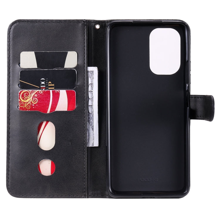 For Xiaomi Redmi K40 Fashion Calf Texture Zipper Horizontal Flip Leather Case with Holder & Card Slots & Wallet