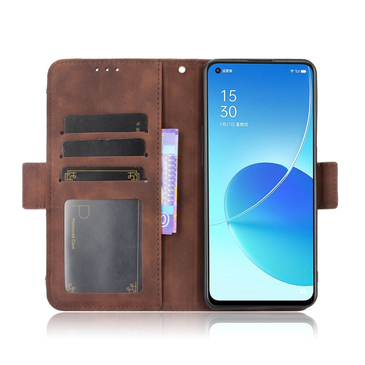 For OPPO Reno6 5G Skin Feel Calf Pattern Horizontal Flip Leather Case with Holder & Card Slots & Photo Frame