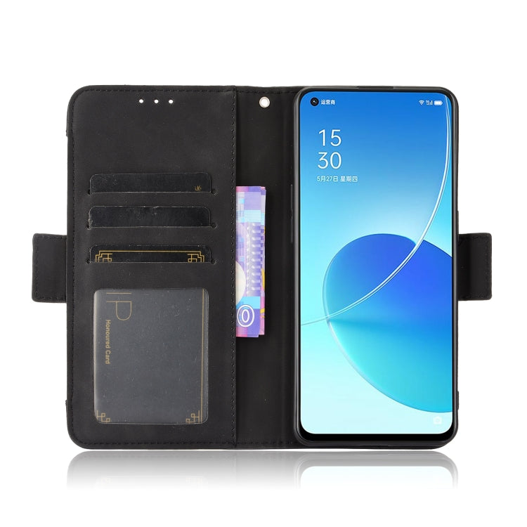 For OPPO Reno6 5G Skin Feel Calf Pattern Horizontal Flip Leather Case with Holder & Card Slots & Photo Frame