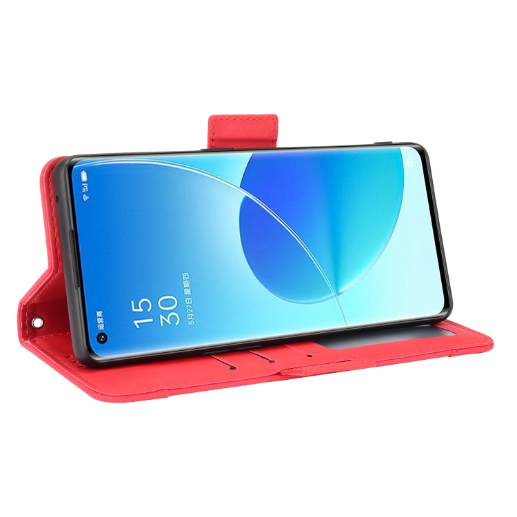 For OPPO Reno6 Pro 5G Skin Feel Calf Pattern Horizontal Flip Leather Case with Holder & Card Slots & Photo Frame