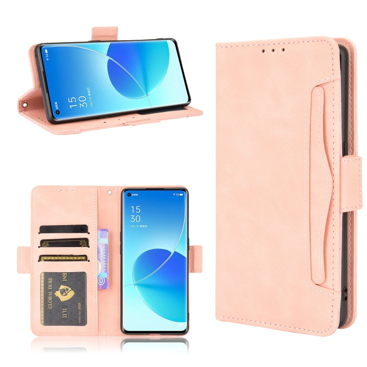 For OPPO Reno6 Pro+ 5G Skin Feel Calf Pattern Horizontal Flip Leather Case with Holder & Card Slots & Photo Frame