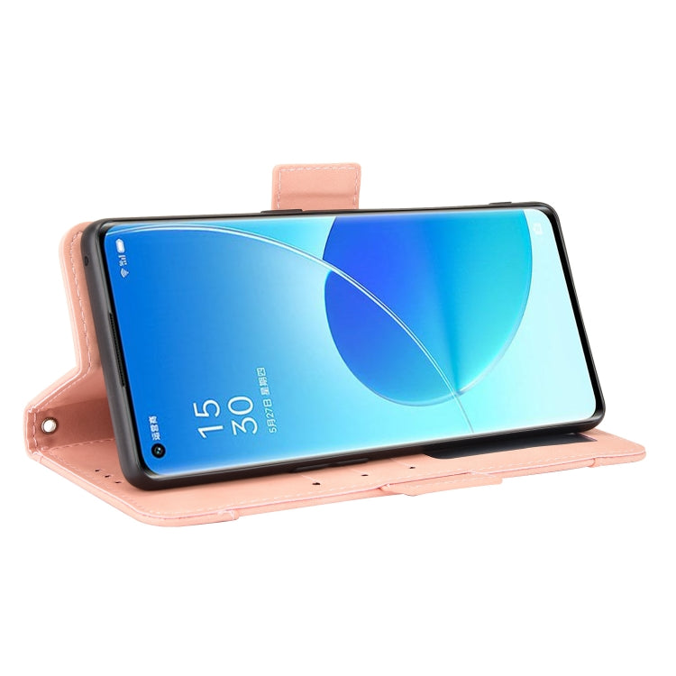 For OPPO Reno6 Pro+ 5G Skin Feel Calf Pattern Horizontal Flip Leather Case with Holder & Card Slots & Photo Frame