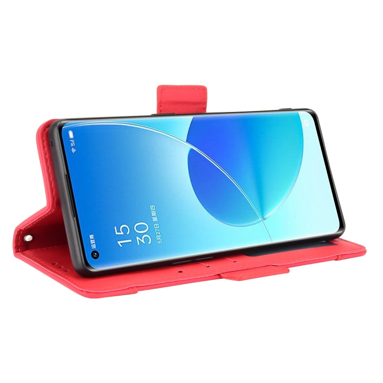 For OPPO Reno6 Pro+ 5G Skin Feel Calf Pattern Horizontal Flip Leather Case with Holder & Card Slots & Photo Frame