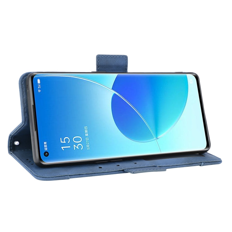 For OPPO Reno6 Pro+ 5G Skin Feel Calf Pattern Horizontal Flip Leather Case with Holder & Card Slots & Photo Frame