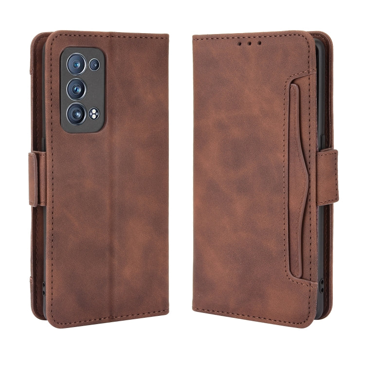 For OPPO Reno6 Pro+ 5G Skin Feel Calf Pattern Horizontal Flip Leather Case with Holder & Card Slots & Photo Frame