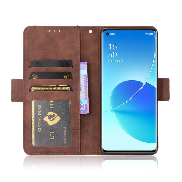 For OPPO Reno6 Pro+ 5G Skin Feel Calf Pattern Horizontal Flip Leather Case with Holder & Card Slots & Photo Frame