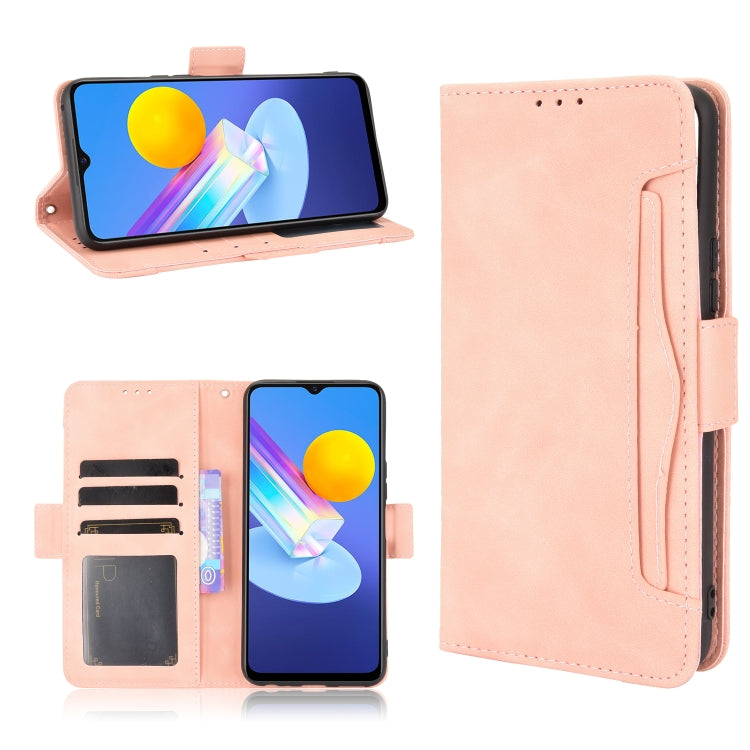 For vivo Y72 5G / iQOO Z3 5G Skin Feel Calf Pattern Horizontal Flip Leather Case with Holder & Card Slots & Photo Frame