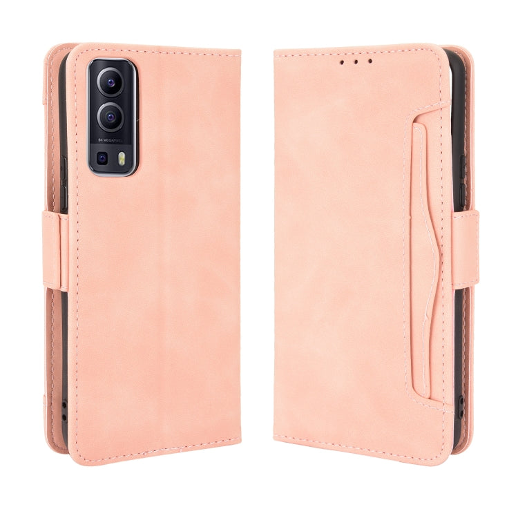 For vivo Y72 5G / iQOO Z3 5G Skin Feel Calf Pattern Horizontal Flip Leather Case with Holder & Card Slots & Photo Frame