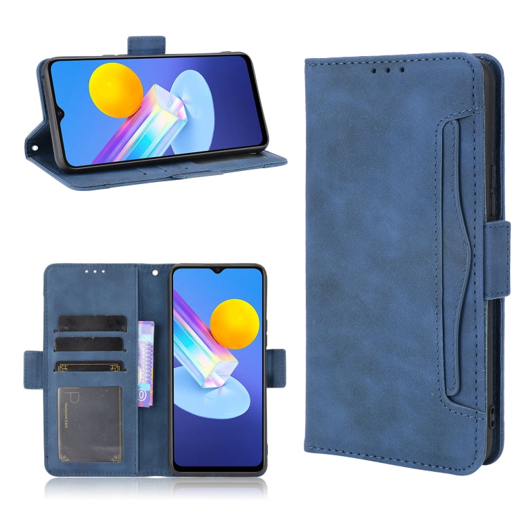 For vivo Y72 5G / iQOO Z3 5G Skin Feel Calf Pattern Horizontal Flip Leather Case with Holder & Card Slots & Photo Frame