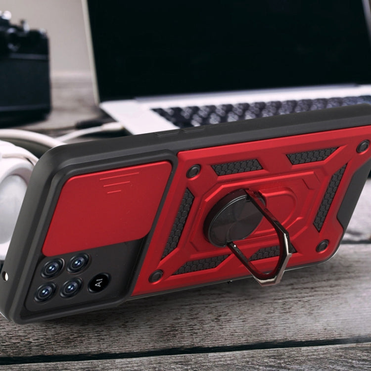 For OPPO A94 Sliding Camera Cover Design TPU+PC Protective Case