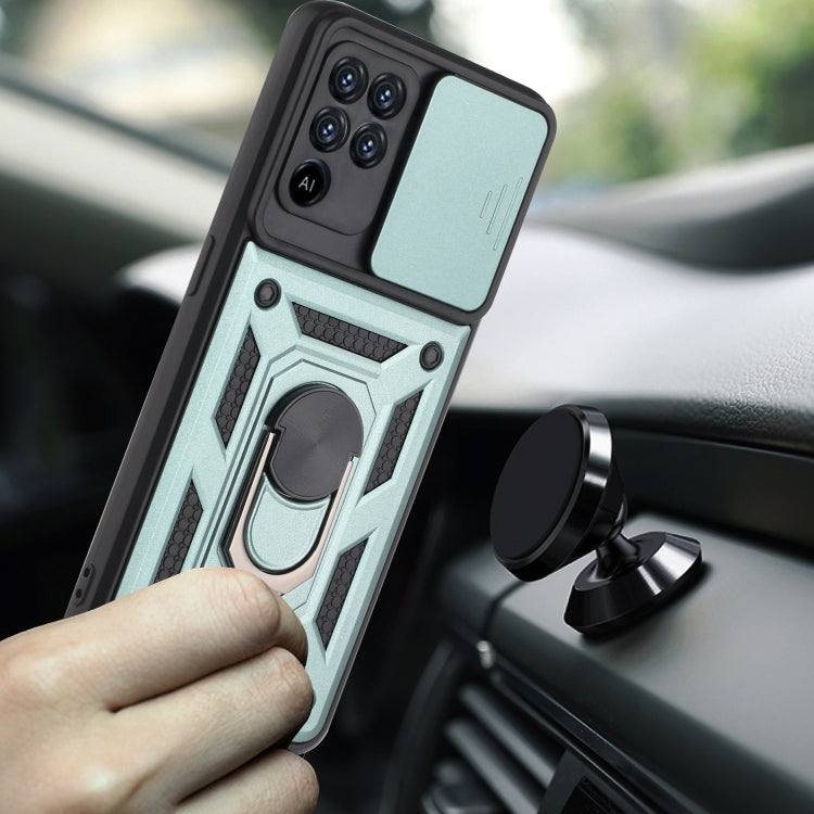 For OPPO A94 Sliding Camera Cover Design TPU+PC Protective Case