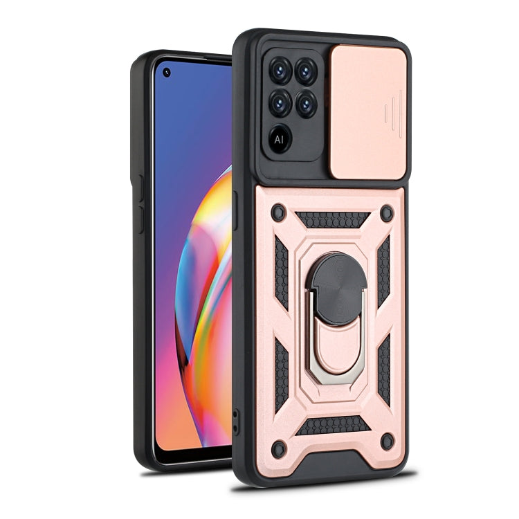For OPPO A94 Sliding Camera Cover Design TPU+PC Protective Case