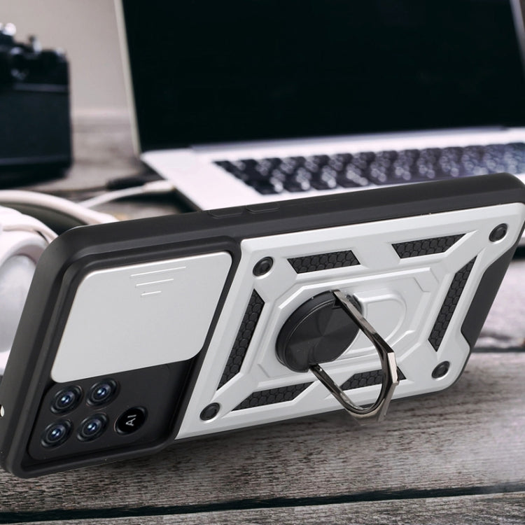 For OPPO A94 Sliding Camera Cover Design TPU+PC Protective Case