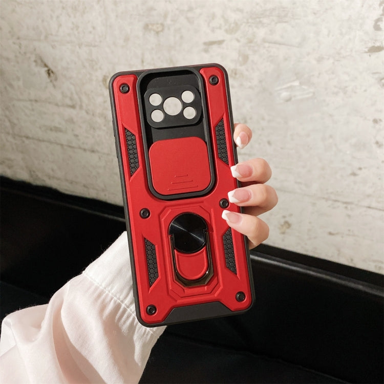 For Xiaomi Poco X3 Sliding Camera Cover Design TPU+PC Protective Case