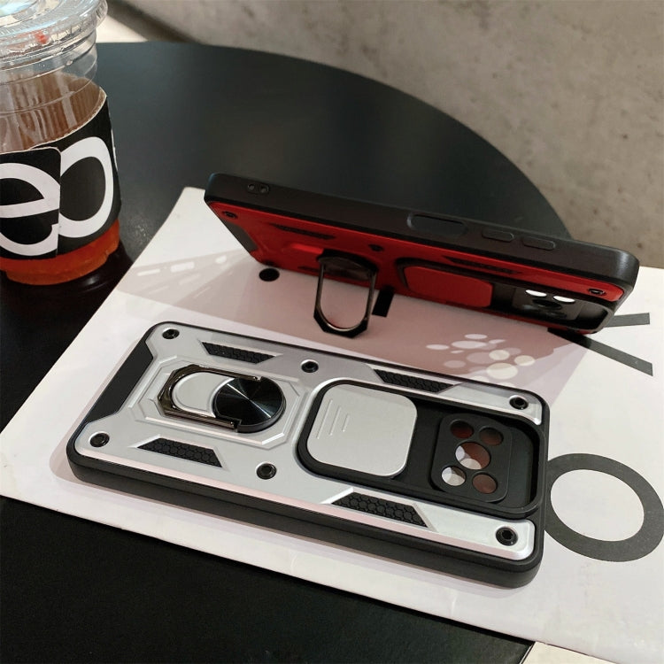 For Xiaomi Poco X3 Sliding Camera Cover Design TPU+PC Protective Case