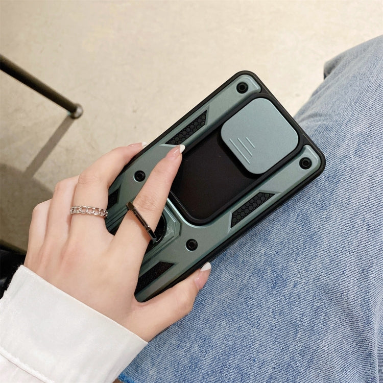 For Xiaomi Poco X3 Sliding Camera Cover Design TPU+PC Protective Case