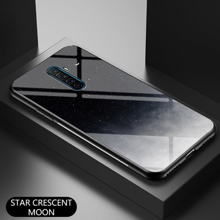For OPPO Realme X2 Pro Starry Sky Painted Tempered Glass TPU Shockproof Protective Case