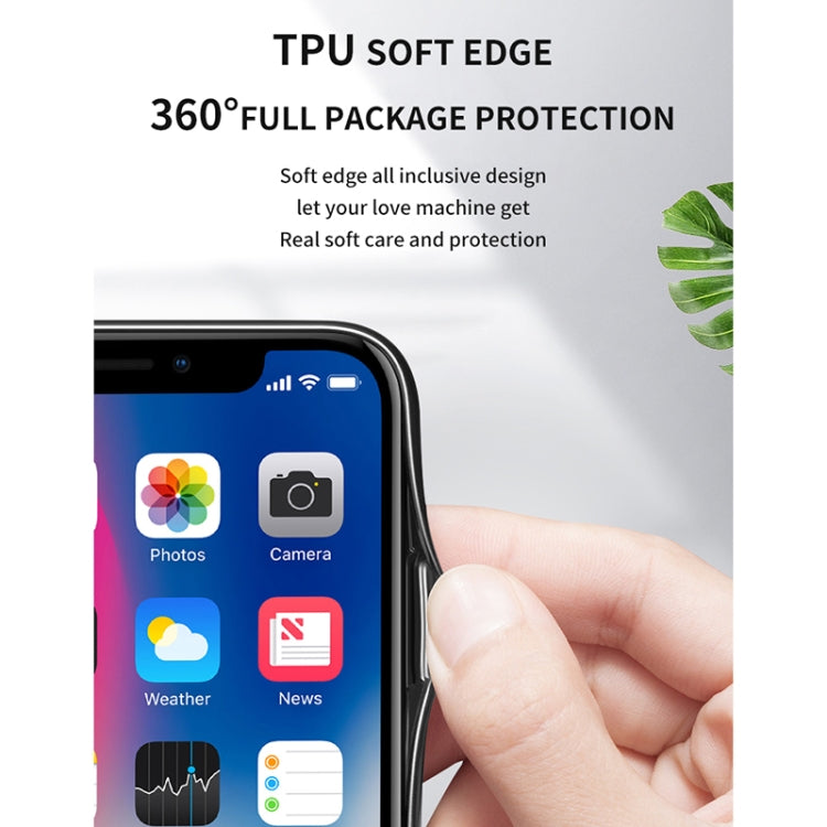 For OPPO Reno2 Starry Sky Painted Tempered Glass TPU Shockproof Protective Case