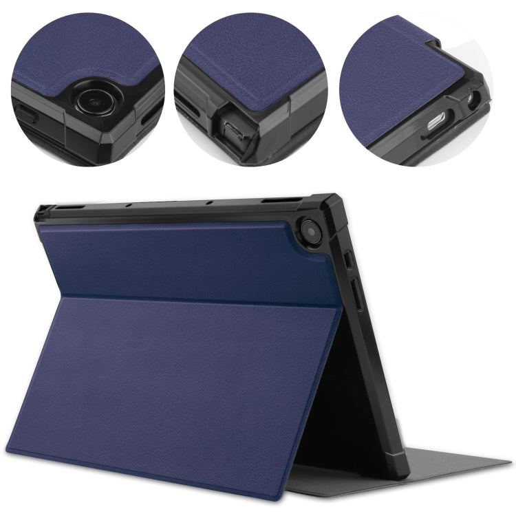 For Asus Chromebook Detachable CM3000DVA-HT0019 TPU Horizontal Flip Leather Case with Pen Slot & Holder