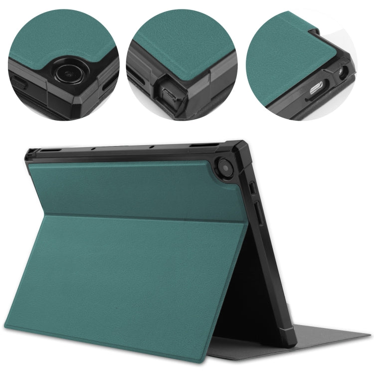 For Asus Chromebook Detachable CM3000DVA-HT0019 TPU Horizontal Flip Leather Case with Pen Slot & Holder