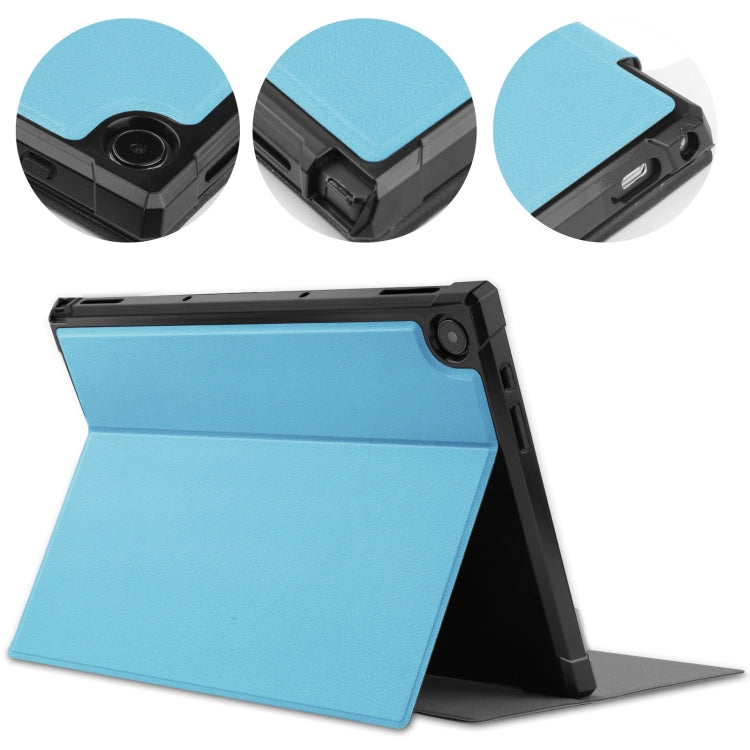 For Asus Chromebook Detachable CM3000DVA-HT0019 TPU Horizontal Flip Leather Case with Pen Slot & Holder