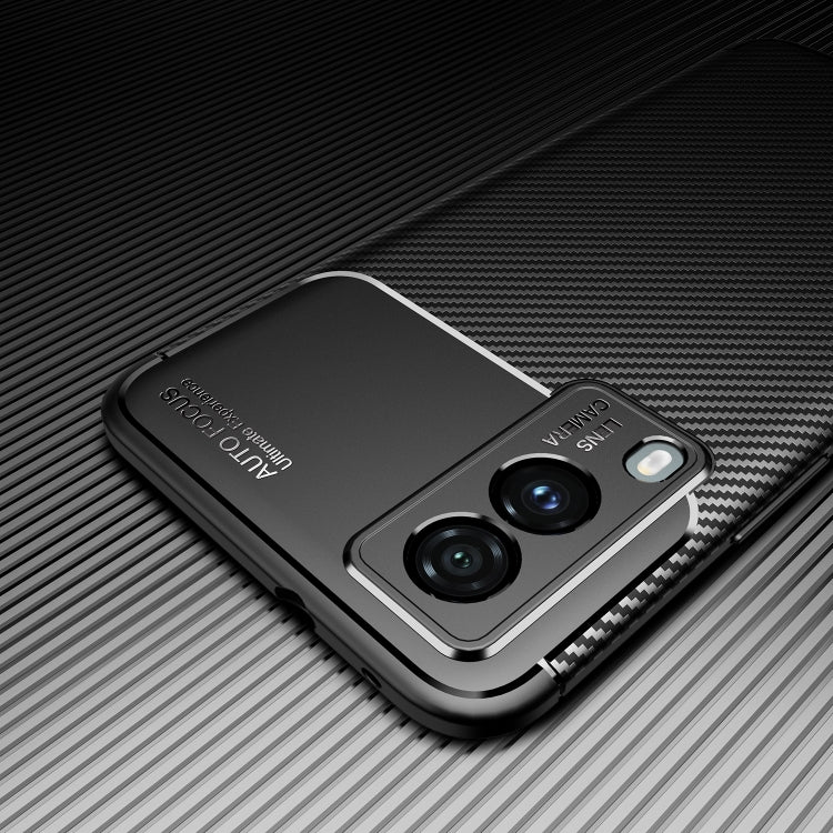 For vivo v21e 5G Carbon Fiber Texture Shockproof TPU Case