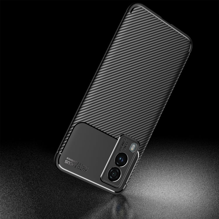 For vivo v21e 5G Carbon Fiber Texture Shockproof TPU Case