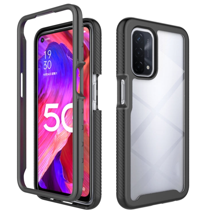 For OPPO A54 5G / A74 5G Starry Sky Solid Color Series Shockproof PC + TPU Case