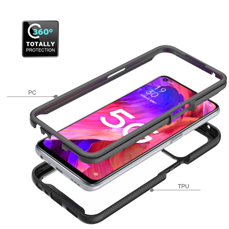 For OPPO A54 5G / A74 5G Starry Sky Solid Color Series Shockproof PC + TPU Case