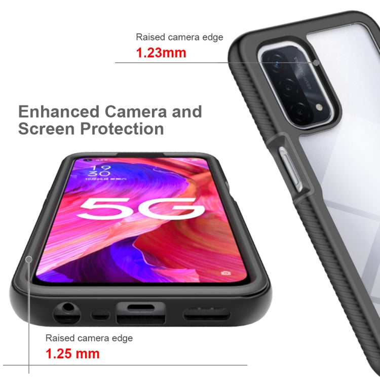 For OPPO A54 5G / A74 5G Starry Sky Solid Color Series Shockproof PC + TPU Case