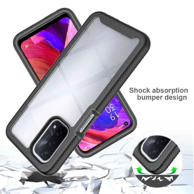 For OPPO A54 5G / A74 5G Starry Sky Solid Color Series Shockproof PC + TPU Case