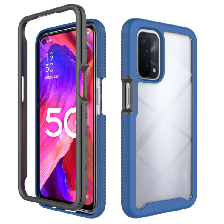 For OPPO A54 5G / A74 5G Starry Sky Solid Color Series Shockproof PC + TPU Case