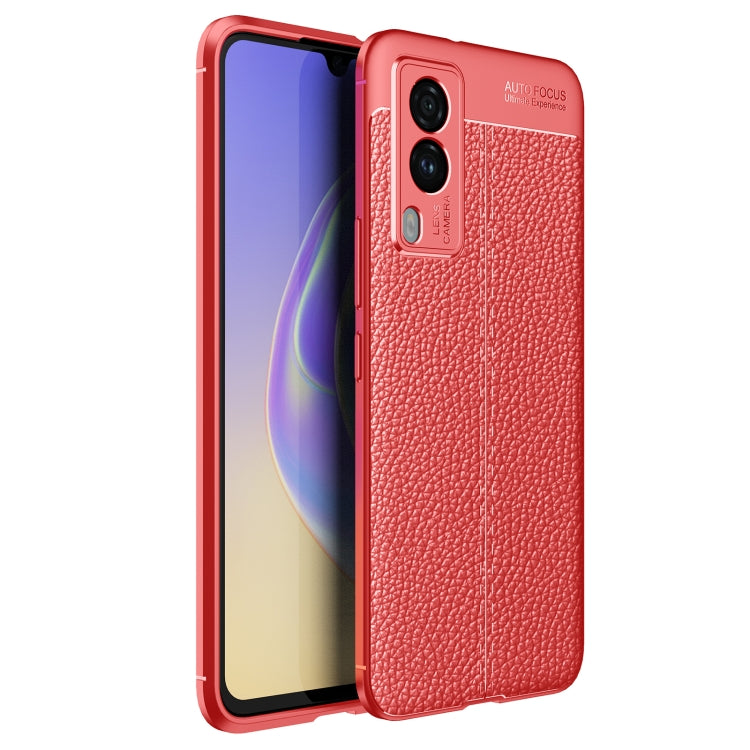 For vivo v21e 5G Litchi Texture TPU Shockproof Case