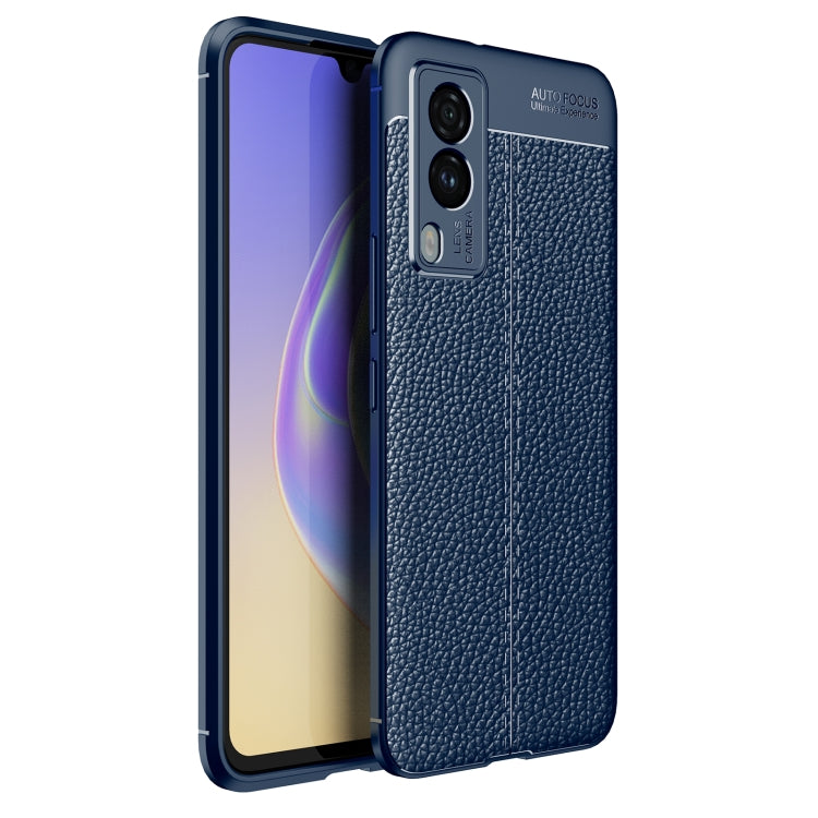For vivo v21e 5G Litchi Texture TPU Shockproof Case