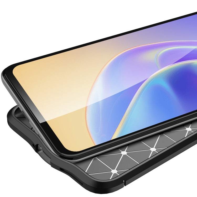 For vivo v21e 5G Litchi Texture TPU Shockproof Case