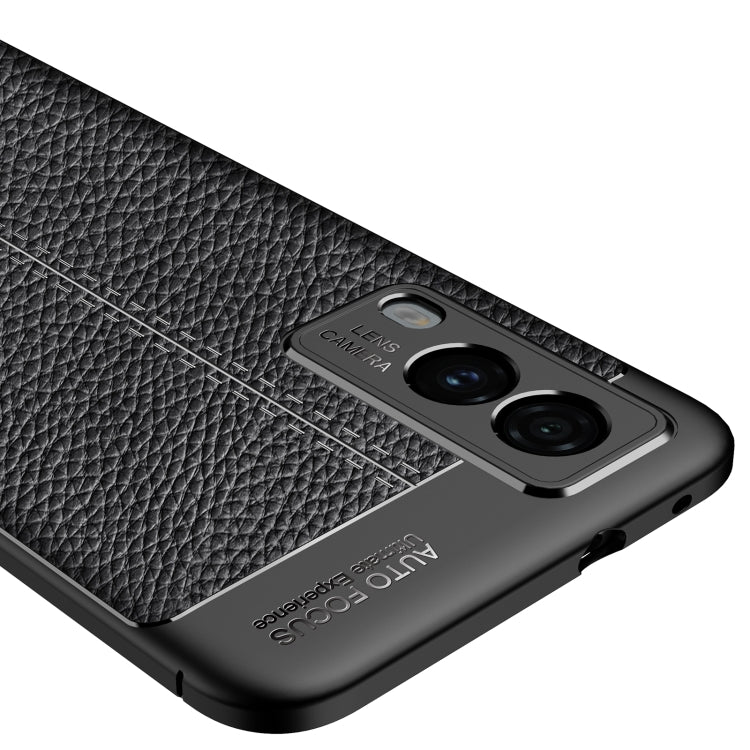For vivo v21e 5G Litchi Texture TPU Shockproof Case