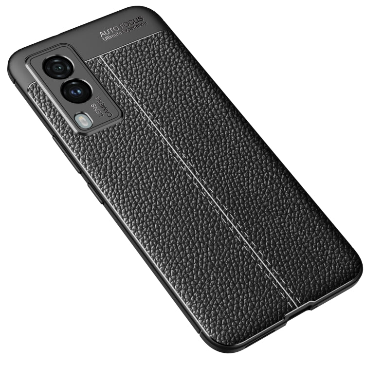 For vivo v21e 5G Litchi Texture TPU Shockproof Case