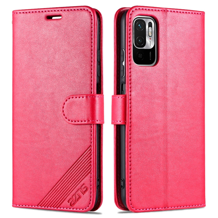 For Xiaomi Poco M3 Pro 5G / Redmi Note 10 5G AZNS Sheepskin Texture Horizontal Flip Leather Case with Holder & Card Slots & Wallet