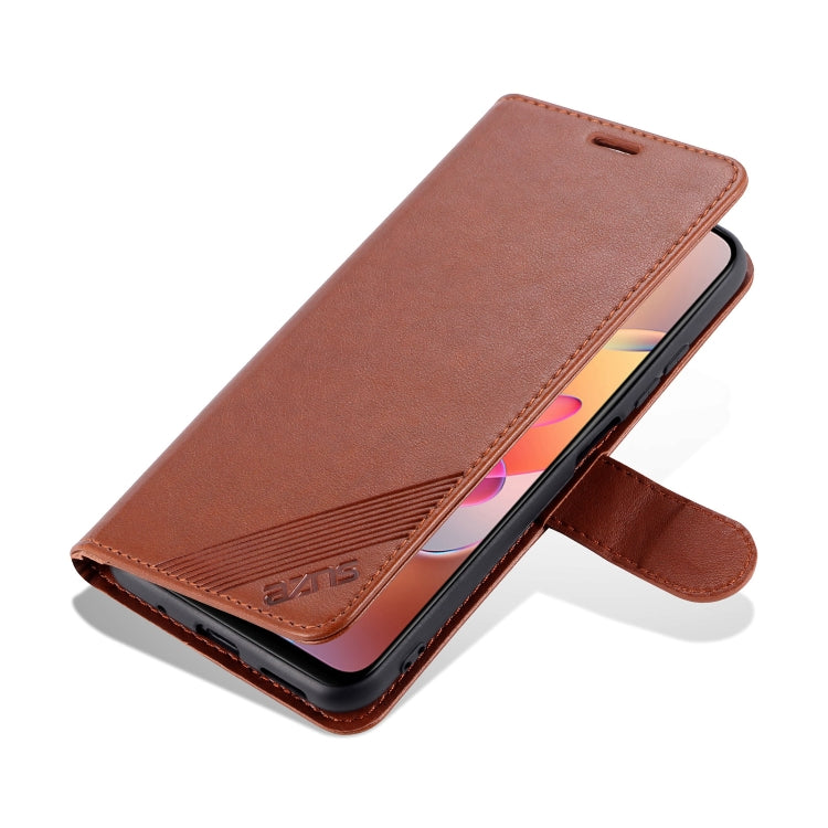 For Xiaomi Poco M3 Pro 5G / Redmi Note 10 5G AZNS Sheepskin Texture Horizontal Flip Leather Case with Holder & Card Slots & Wallet