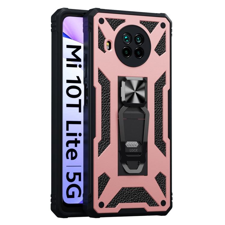 For Xiaomi Mi 10T Lite 5G 10 PCS Variety Armor TPU + PC Shockproof Magnetic Protective Case with Folding Clip Holder