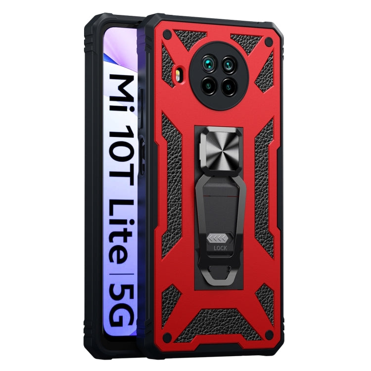 For Xiaomi Mi 10T Lite 5G 10 PCS Variety Armor TPU + PC Shockproof Magnetic Protective Case with Folding Clip Holder