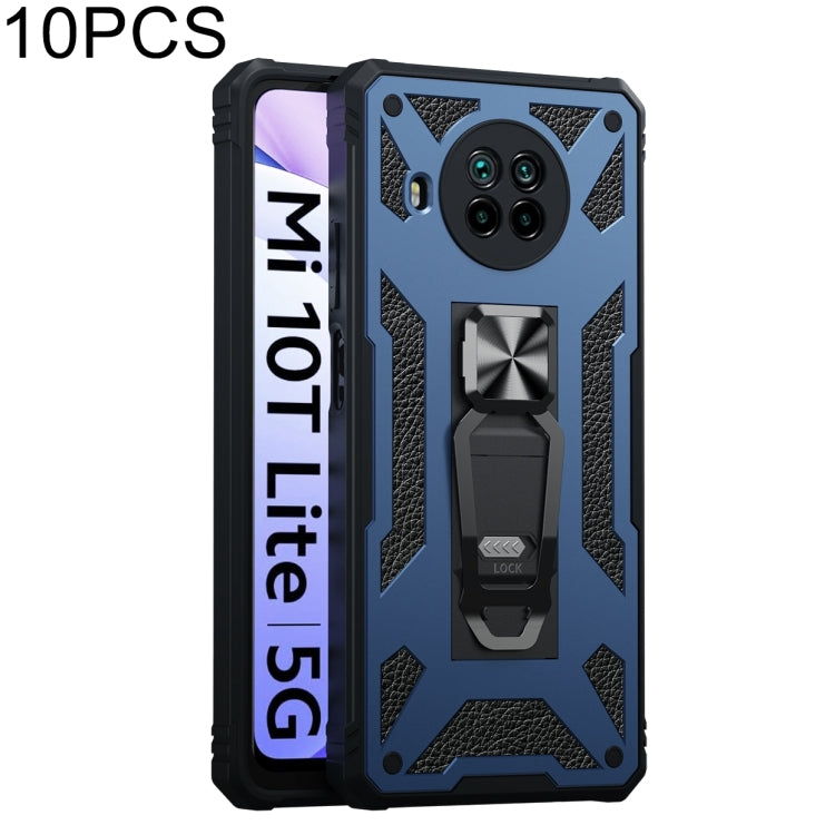 For Xiaomi Mi 10T Lite 5G 10 PCS Variety Armor TPU + PC Shockproof Magnetic Protective Case with Folding Clip Holder