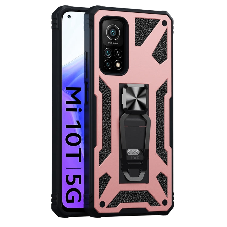 For Xiaomi Mi 10T 5G 10 PCS Variety Armor TPU + PC Shockproof Magnetic Protective Case with Folding Clip Holder