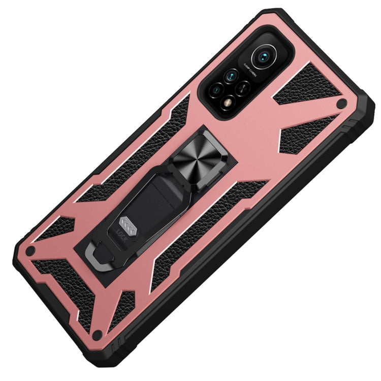 For Xiaomi Mi 10T 5G 10 PCS Variety Armor TPU + PC Shockproof Magnetic Protective Case with Folding Clip Holder